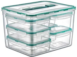 Фото набор контейнеров для хранения irak plastik fresh box kombi set 16,8л (5366)