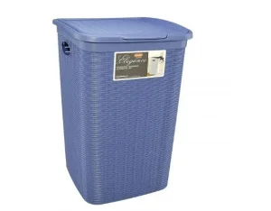 Кошик для білизни Stefanplast Elegance блакитний 38x37x54,5см 50л (30058)