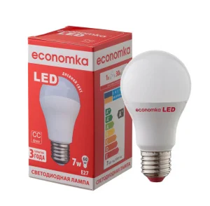 Світлодіодна лампа Economka LED A60 7W E27 4200K