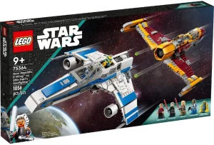 Фото конструктор lego star wars истребитель новой республики e-wing против звездного истребителя шин хати 1056 деталей (75364)
