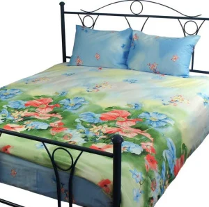 Фото комплект постельного белья руно summer flowers семейный сатин (6.137summer flowers)