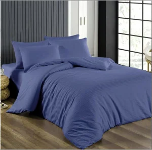 Комплект постільної білизни LightHouse Sateen STRIPE Blue Navy 220x200см, 2x50x70см (603623_2,0)