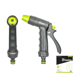Пістолет для поливу Bradas SOFT регульований, прямий, LIME EDITION LE-5101