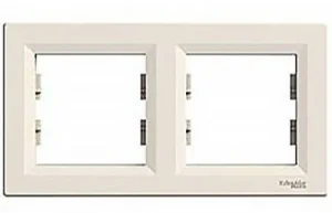 Рамка SCHNEIDER ASFORA EPH5800223 горизонтальна 2-постова кремова