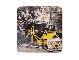 Фото набор подставок для горячих напитков lefard велосипед 11х11см, 4 шт (259-170)
