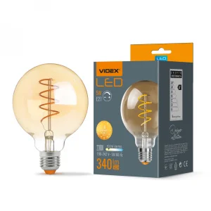 Лампа VIDEX Filament G95FASD 5W E27 2200K дімерна бронза (VL-G95FASD-05272)