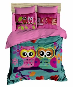 Комплект постільної білизни Lighthouse ranforce+3D Owls in love 200x220см євро (354OZ_2,0)