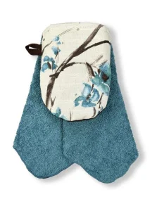 Фото текстильный набор для кухни прованс голубой 3 предмета (033329)