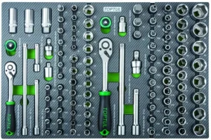 Набір інструментів Toptul 3/8“ 1/2“ 104 предметів (GEDA429)