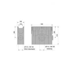 Пескоуловитель HAURATON Recyfix Standard 100 150x488x500мм РР-РЭ 0,5м (48052)