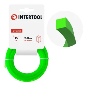 Леска для триммера Intertool квадрат 2ммх15м (DT-2312)
