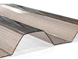 Поликарбонат профилированный Toplight T 76/18 1040x2000x0,9мм бронза призма