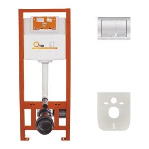 Інсталяція Qtap Nest ST з квадратною панеллю змиву (QT0133M425M06028CRM)
