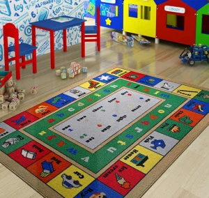 Килимок у дитячу кімнату Confetti Lesson Mavi 100x150см (CF_110083656)