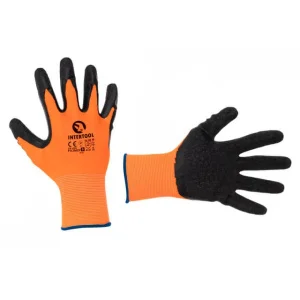 Рукавиці Intertool латексне покриття 8" (SP-0118)