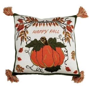 Подушка Прованс Happy Fall Гарбуз в'язана 45х45см (029745)