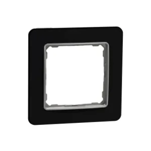 Рамка одинарна Schneider Sedna Elements SDD361801 чорне скло
