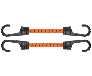 Шнур еластичний Bradas Bungee Cord Hook гумовий 60см 2шт (BCH2-08060OR-B)