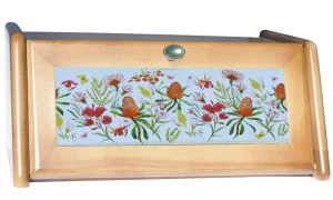 Хлібниця дерев`яна Mazhura польові квіти 18x40,5x27,5см (mz681921)