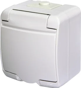 Розетка ETI Schuko RHE-1s IP54 білий (4668015)