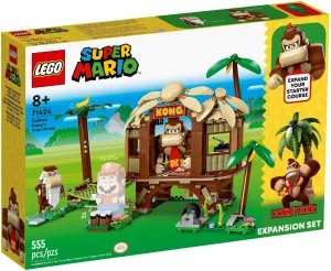 Фото дополнительный набор lego super mario дом на дереве донки конг 555 деталей (71424)