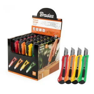Ніж для шпалер Bradas лезо 18мм 24шт (DIY-KN1828/SET)