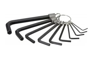 Ключі шестигранні Stanley 1,5- 10 мм, 10 шт з'єднані кільцем (STMT69213-8)