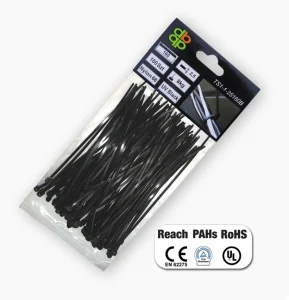 Хомути пластикові BRADAS UV BLACK 4,8х250мм 100шт (TS1148250B)