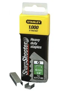 Скоби до степлера STANLEY Heavy Duty тип G 6мм 1000шт (1-TRA704T)