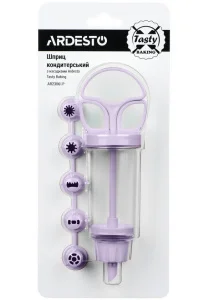 Шприц кондитерський з насадками Ardesto Tasty baking 6,5x19x4,5см (AR2306LP)