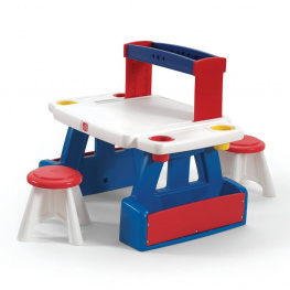 Детский стол с 2 стульями для творчества Step 2 CREATIVE PROJECTS 81x99x67/30x31x31 см