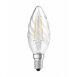 Фото светодиодная лампа osram leds clbw 40 4w/827 fil 230v e14