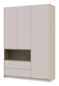 Фото шкаф для одежды с нишей doros дейл кашемир/дуб артизан 150х52х220см (80737726)