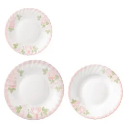 Фото столовый сервиз bormioli rocco prima розовые розы 18 предметов (403886s12021287)