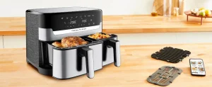 Фото мультипечь tefal dual easyfry&grill airfryer ey905d10