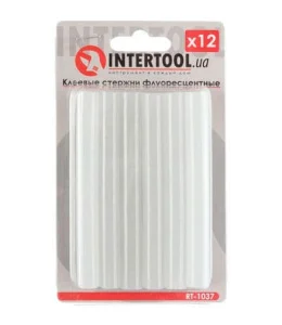 Стержні клейові Intertool флуоресцентні 11,2х100мм 12шт (RT-1037)