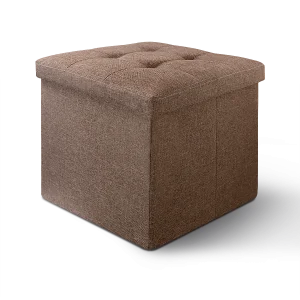 Фото пуф для хранения mvm th-03 коричневый 380х380х380мм (th-03 brown)