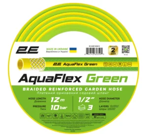 Шланг садовий 2Е AquaFlex Green 1/2“ 12м (2E-GHE12GN12)