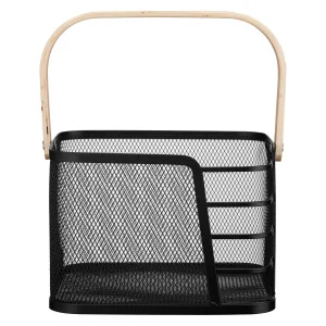 Фото корзина с ручкой ardesto midori 24х23,5х16,1см (ar0923b)