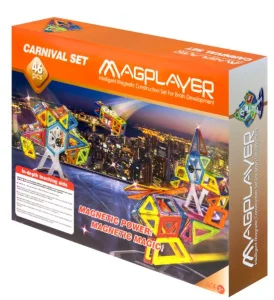 Фото конструктор магнитный magplayer 46 элементов (mpb-46)