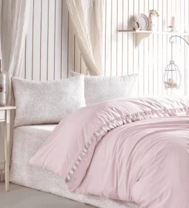 Комплект постільної білизни Cotton box Candy Rita Pudra 200x220см (CB_010077503)