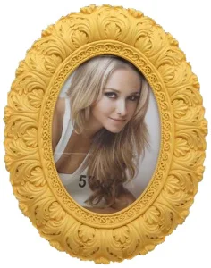 Овальна фоторамка Angel Gifts 13х18 см, жовта LF09541-157H