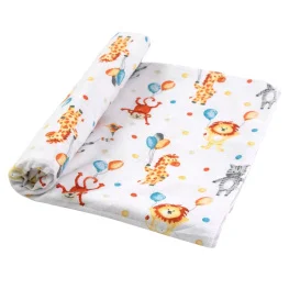 Фото пеленка руно зоопарк фланель 80x90см (203.05_зоопарк)