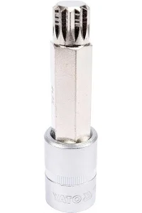 Головка торцева з бітою YATO SPLINE 1/2" M17 100мм (YT-04357)
