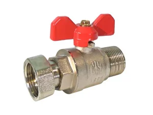 Кран кульовий Asco armatura 1/2" ЗВ з накидною гайкою (NP-VWRB11)