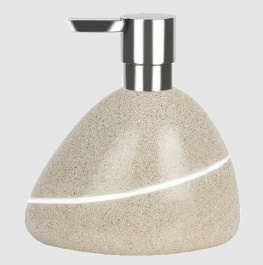 Фото дозатор для мыла spirella etna polyresin песочный (10.14348)