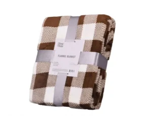 Фото плед ardesto flannel клетка беж 160х200см (art0103pb)