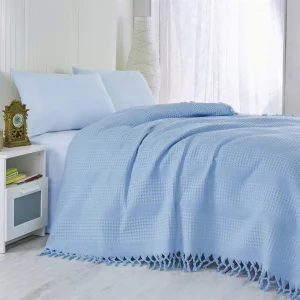 Покривало-плед Izzihome Checkers сине 220х240см (551900)