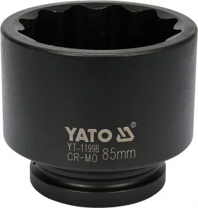 Головка торцева ударна YATO 1" 85мм (YT-11998)