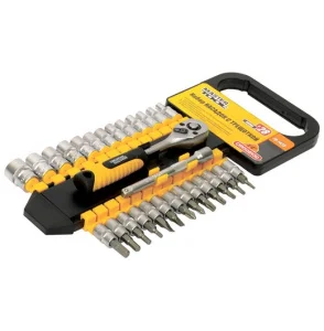 Набір головок торцевих MASTERTOOL PROFI 1/4" 4-14мм 28шт (78-1428)